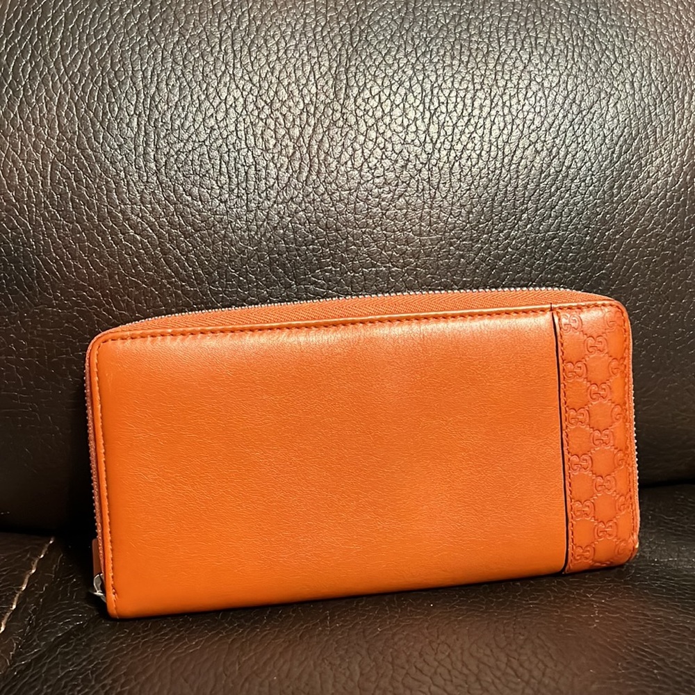 Gucci GG embossed logo monogram leather long Continental wallet - Picture 3 of 5